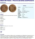 Shell Oil Token - Provincial Arms and Flowers, Tokens .webp