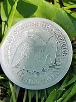 1853 Seated Liberty Half Dollar back - First Silver found 02.webp