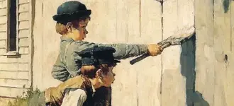 norman-rockwell-tom-sawyer-whitewashing-the-fence.webp