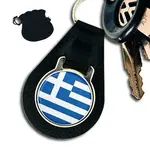 Greece-Greek-Flag-Leather-Keyring-Keyfob-Gift.webp
