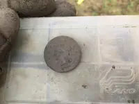 1846 large cent just dug.webp 1846 large cent just dug.webp