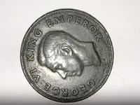1940 King George VI New Zealand One Penny Heads.webp