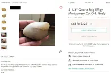 Quartz Frog Effigy. Montgomery Co, OH. Finely.webp