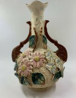 majolica flower vase.JPG