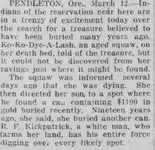Riverside Daily Press, Volume XXX, Number 61, 12 March 1915 ? INDIANS HUNT FOR TREASURE Dying...webp