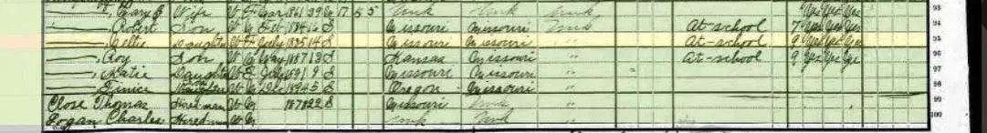1900 census record r f kirkpatrick farner.webp