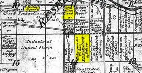 JOHN M MITCHEL 1914 LAND MAP 30 ACRES KO KO AYE LAS 80 ACRES.webp