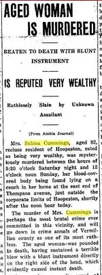 Cummings Sabina Oxford Gazette Nov 14 1919 part-1 .webp