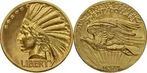 Double eagle pattern coin.webp