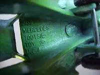 Tootsie Toy Mercedes inside.webp