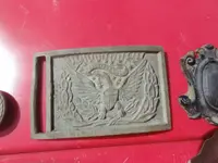 4-24-2021 Model 1851 United States Army bronze sword belt plate stamped with the coat of arms...webp
