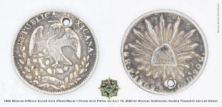 1862 Mexican 8-Reale coin front and back.jpg