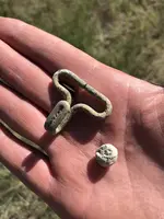 Knapsack hook & lead pistol ball.webp