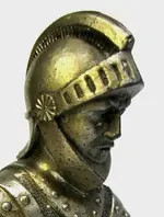 Knight head from Willys Knight radiator cap.webp