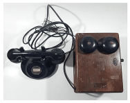 1935 Western Electric Black Telephone Phone and Wood Ringer Box Made in USA01.png