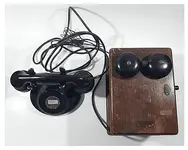1935 Western Electric Black Telephone Phone and Wood Ringer Box Made in USA01.webp