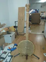 Front of completed Gourd Banjo.webp