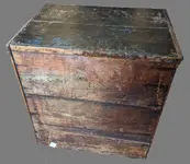 Original Blue Paint One Door Jelly Cupboard.webp