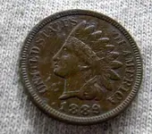 Indian head cent ebay front no.1 1889.webp