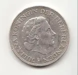 1959 Silver 2.5 Guilders Coin0001.webp