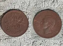 1948 George VI Canadian Peeny May 10 2025.webp