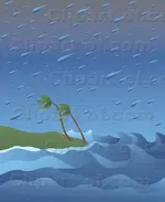 14095_huge_raindrops_falling_over_wind_blown_palm_trees_and_giant_waves_on_a_beach_during_a_t...webp