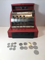 Tom Thumb Kids Cash Register - 1950s Era .webp
