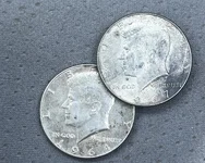 Two Silver Halfs From the Bank