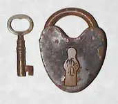 padlock wrought iron lever.webp