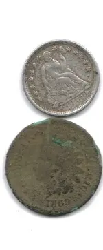 1533 HALF DIME AND INJUN DUG FRIDAY THE 13TH.webp