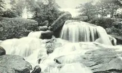 !Upper Falls, Wolf Creek , Pottsville, Pa. -- Posted 1907.webp