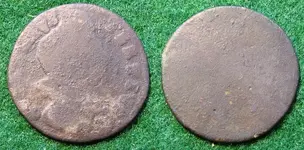 1695-1701 William III Halfpenny Site240 19May09two.webp