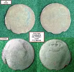ONE1680-84 Charles II Halfpenny Bef n Aft Text.webp