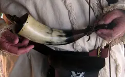custom made powder horn.webp