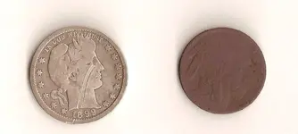 1899 Barber Quarter & Buffalo Nickle 001.webp