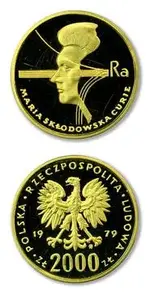 coin polish Maria Sklodowska Curie.webp