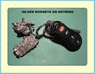 SILVER NUGGETS ON KEYRING.webp