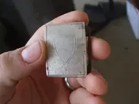 Sterling Silver Sheild Belt Buckle. Found; 3.15.2010.webp
