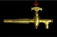 military 1900s brass Whitbread beer keg tap.webp