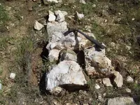 Quartz Vein (Maybe Roscoelite) Mica with Gold 001.webp