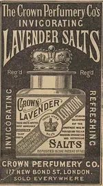 Crown Perfumery ad with label 1890.webp