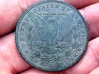 Back of Mikes Morgan dollar.webp