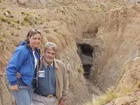 1 Dom and Yvonne at Entrance to one mine.webp