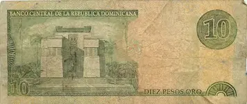 DominicanRepublic10PesoOro-2000Back.webp