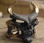 gold and silver biker ring 40 grams.webp
