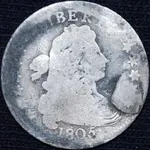 01.24.11 1805 Draped Bust Dime Obverse.webp