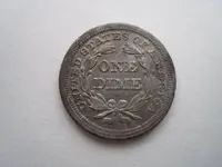 KG III, 1853 dime, Braided Hair, 1863 Token 036.webp