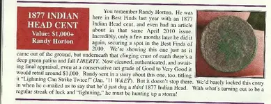 April 2011 W & E article about 3 1877 IH cents.webp