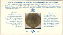 Canada B.C. Centennial Medallion 1971.webp