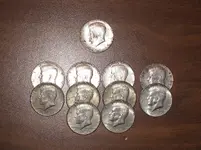 Coin Roll Hunt 25 March 2011 Collected Total.webp